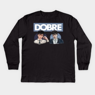 Dobre twins brothers Kids Long Sleeve T-Shirt